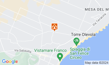 Kaart San Felice Circeo Villa 90918
