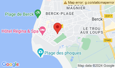 Kaart Berck-Plage (strand) Vakantiehuis 128605
