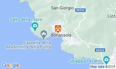Kaart Bonassola Appartement 121260