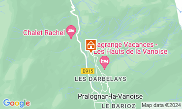 Kaart Pralognan la Vanoise Appartement 128573