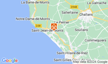 Kaart Saint Jean de Monts Stacaravan 128749