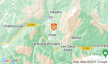Kaart Alpe d'Huez Studio 66809