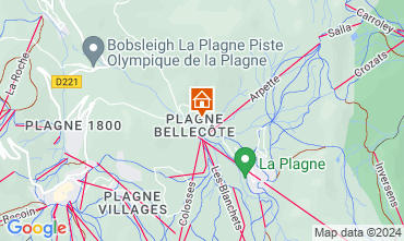 Kaart La Plagne Appartement 58207