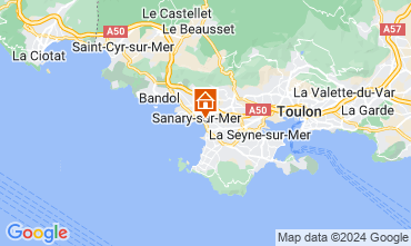 Kaart Sanary-sur-Mer Appartement 116725