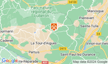 Kaart La Tour d'Aigues Vakantiehuis 92728