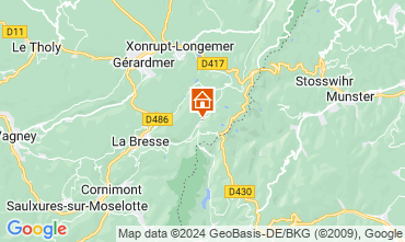 Kaart La Bresse Hohneck Chalet 4543
