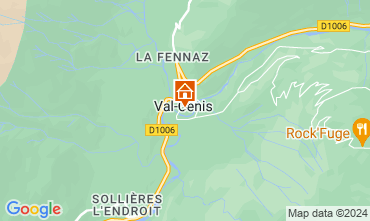 Kaart Termignon la Vanoise Vakantiehuis 3326