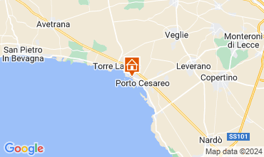 Kaart Porto Cesareo Appartement 122611
