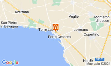 Kaart Porto Cesareo Appartement 122611