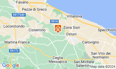 Kaart Ostuni Villa 128628