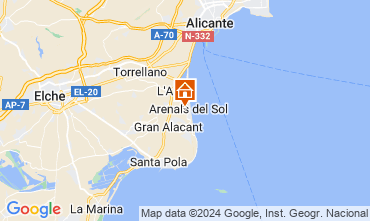 Kaart Alicante Appartement 128822