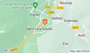 Kaart Saint Lary Soulan Appartement 125599