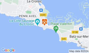 Kaart Le Croisic Appartement 41214