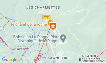 Kaart La Plagne Chalet 2148