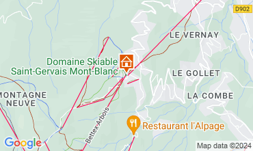 Kaart Saint Gervais Mont-Blanc Chalet 116854