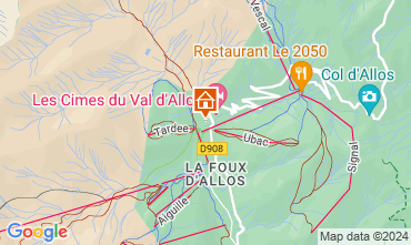 Kaart La Foux d'Allos Studio 125224