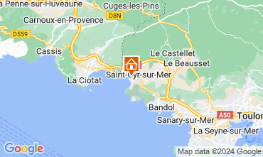 Kaart Saint Cyr sur Mer Villa 126132