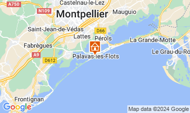 Kaart Palavas-les-Flots Appartement 104876