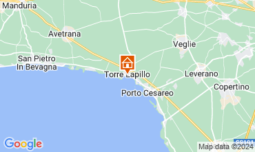 Kaart Porto Cesareo Appartement 104436