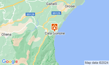 Kaart Cala Gonone Appartement 90605