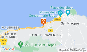 Kaart Saint Tropez Villa 128530
