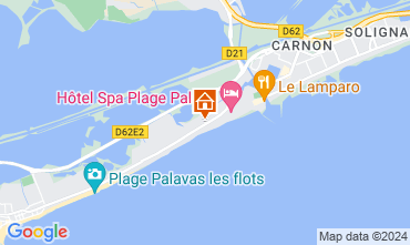 Kaart Palavas-les-Flots Appartement 67534