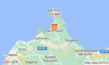 Kaart San Vito lo Capo Appartement 120295