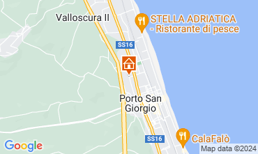 Kaart Porto San Giorgio Appartement 76220