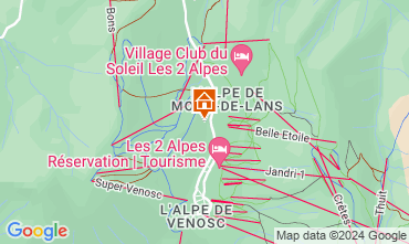 Kaart Les 2 Alpes Appartement 106447