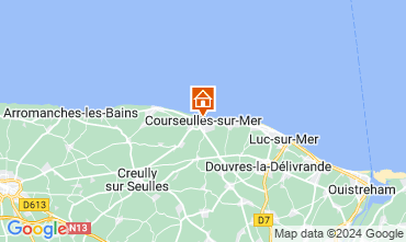 Kaart Courseulles-sur-Mer Appartement 99204