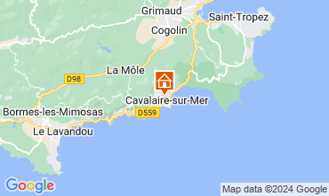 Kaart Cavalaire-sur-Mer Villa 123584