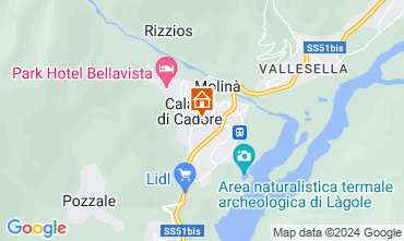 Kaart Cortina d'Ampezzo Appartement 26458