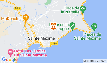Kaart Sainte Maxime Villa 15881