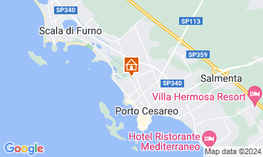 Kaart Porto Cesareo Appartement 111035